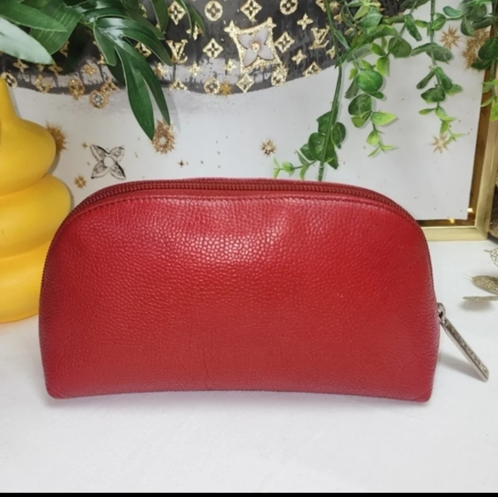 Authentic Chanel Timeless CC Caviar Leather Pouch